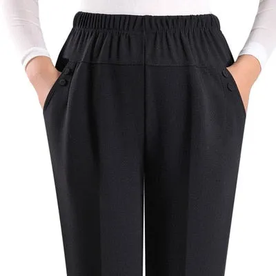 2021 Extra Large Size Women Pants Loose High Waist Elastic Sizes XL - 8XL