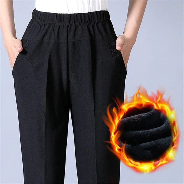 2021 Extra Large Size Women Pants Loose High Waist Elastic Sizes XL - 8XL