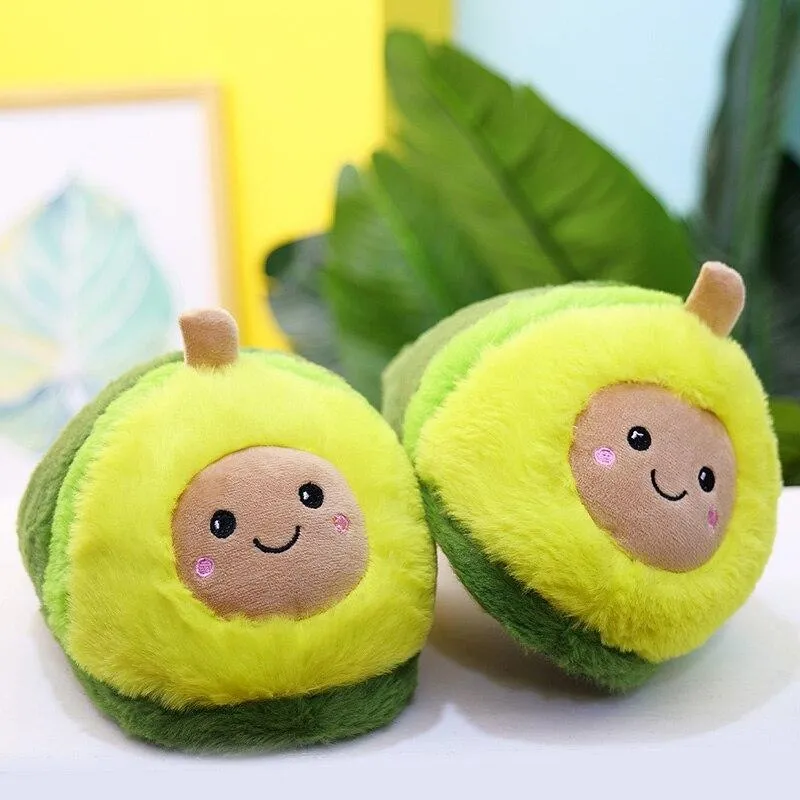 Avocado Fluffy Plush Slippers