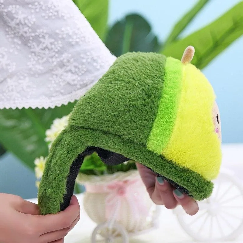 Avocado Fluffy Plush Slippers