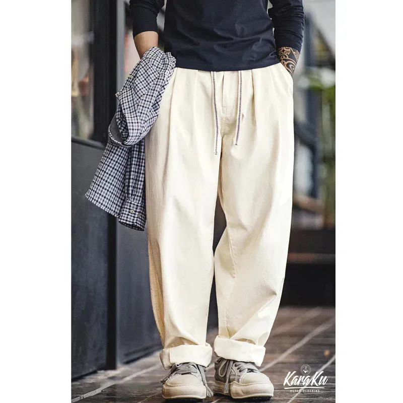 Balloon Shape Cotton Pants