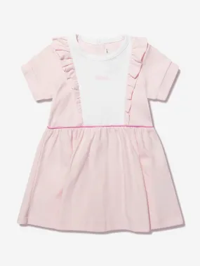 BOSS Baby Girls Organic Cotton Frilly Dress in Pink