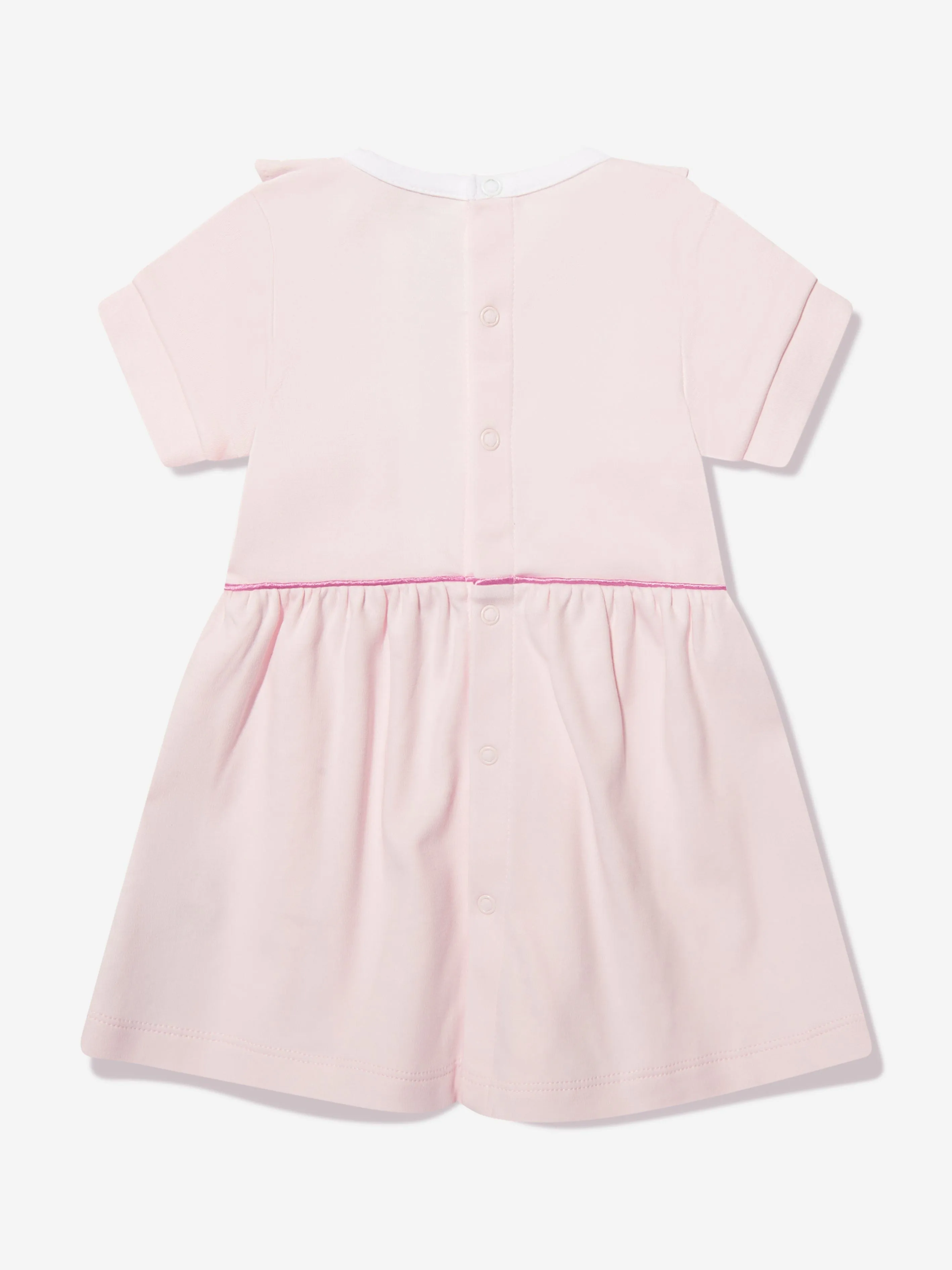 BOSS Baby Girls Organic Cotton Frilly Dress in Pink