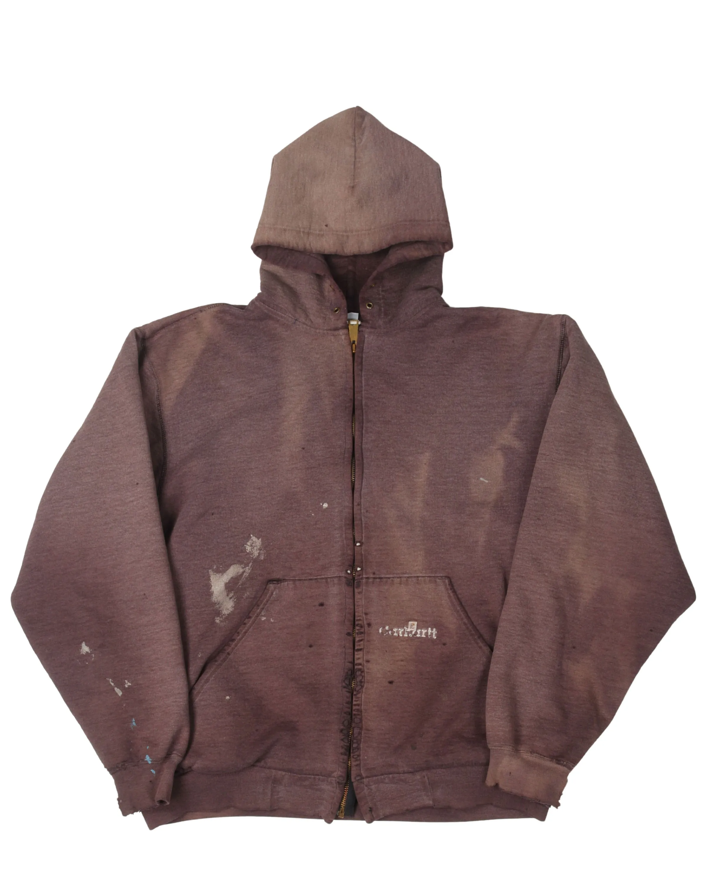 Carhartt Faded Distressed Thermal Hoodie