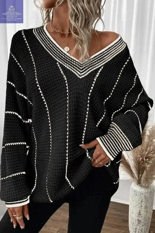 Casual Oversized Pullover Knitted Jumper Tops