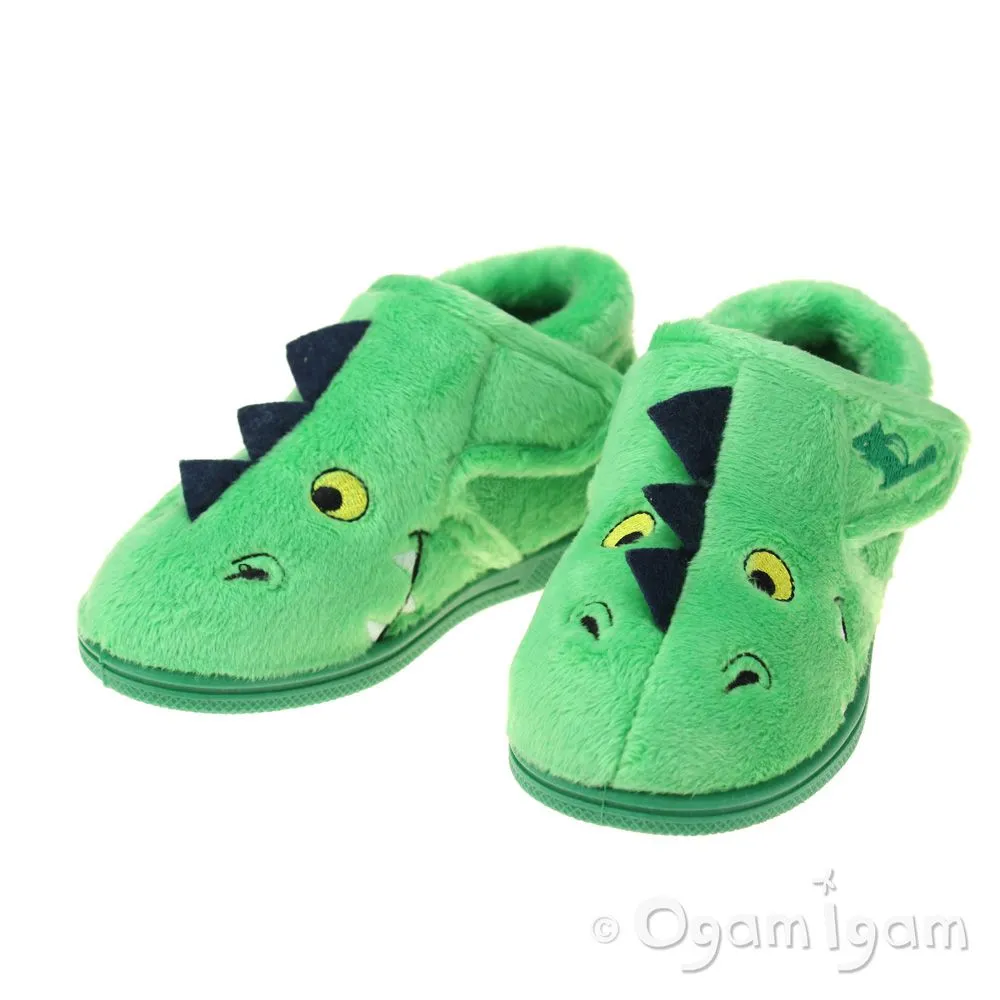 Chipmunks Scorch Boys Girls Green Slipper