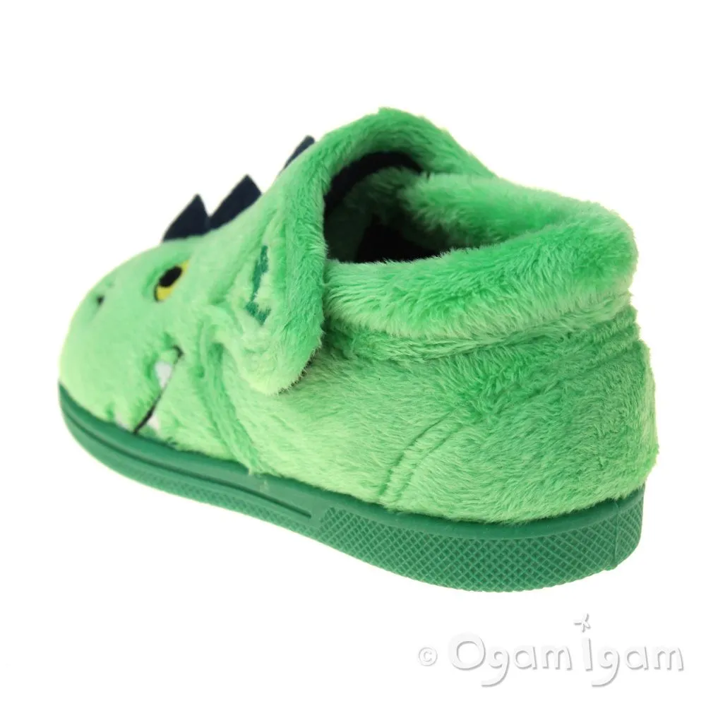 Chipmunks Scorch Boys Girls Green Slipper