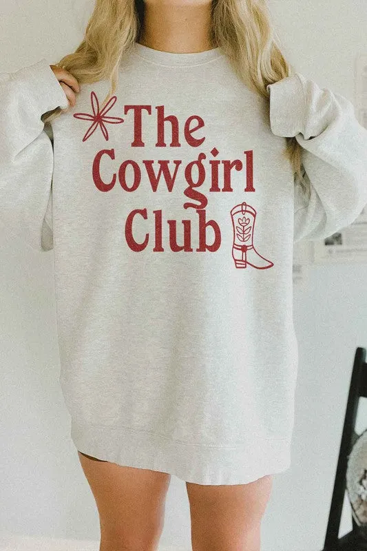 COWGIRL CLUB OVERSIZED SWEATSHIRT