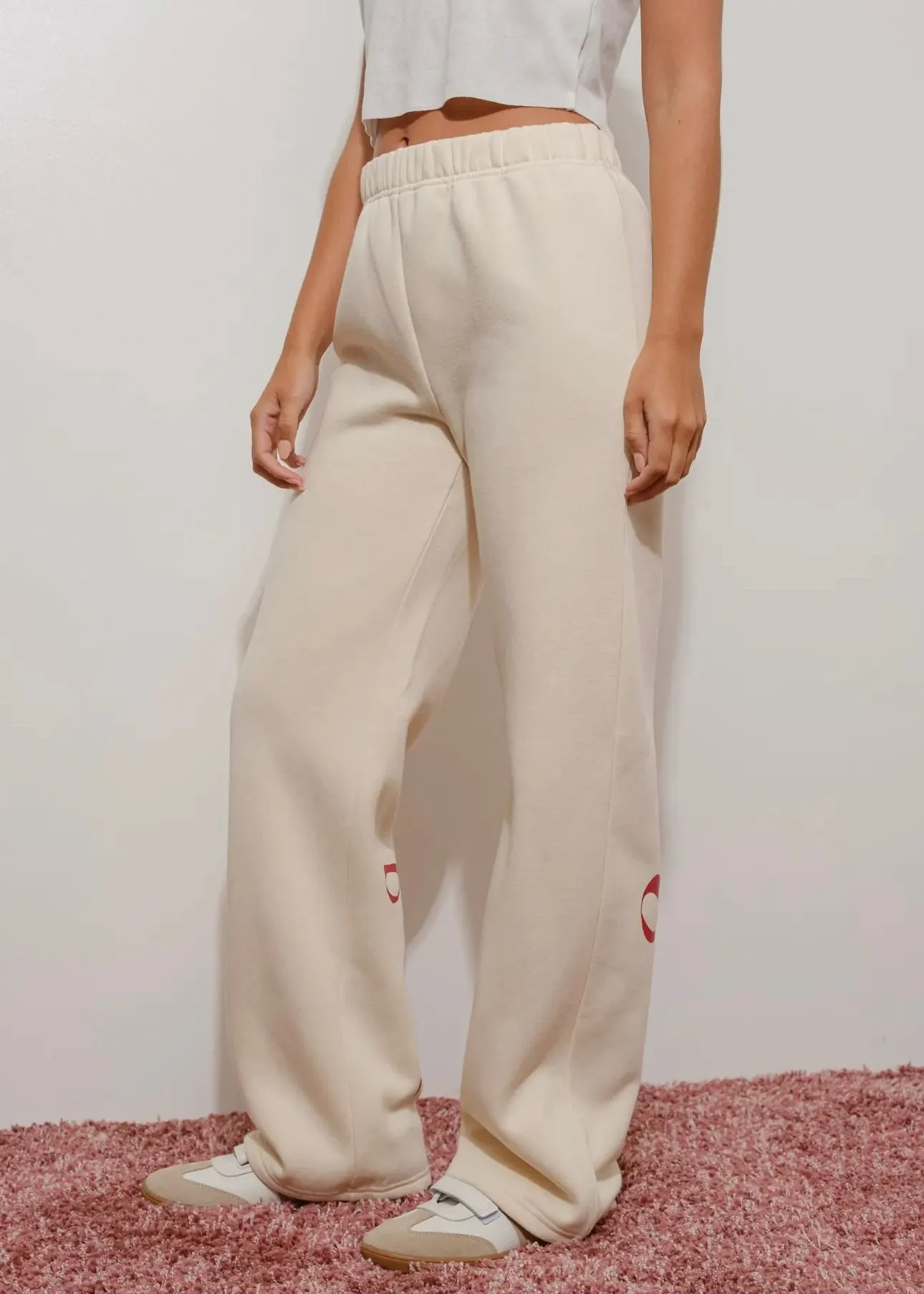 Cozy Girl Bow Wide Leg Sweatpants