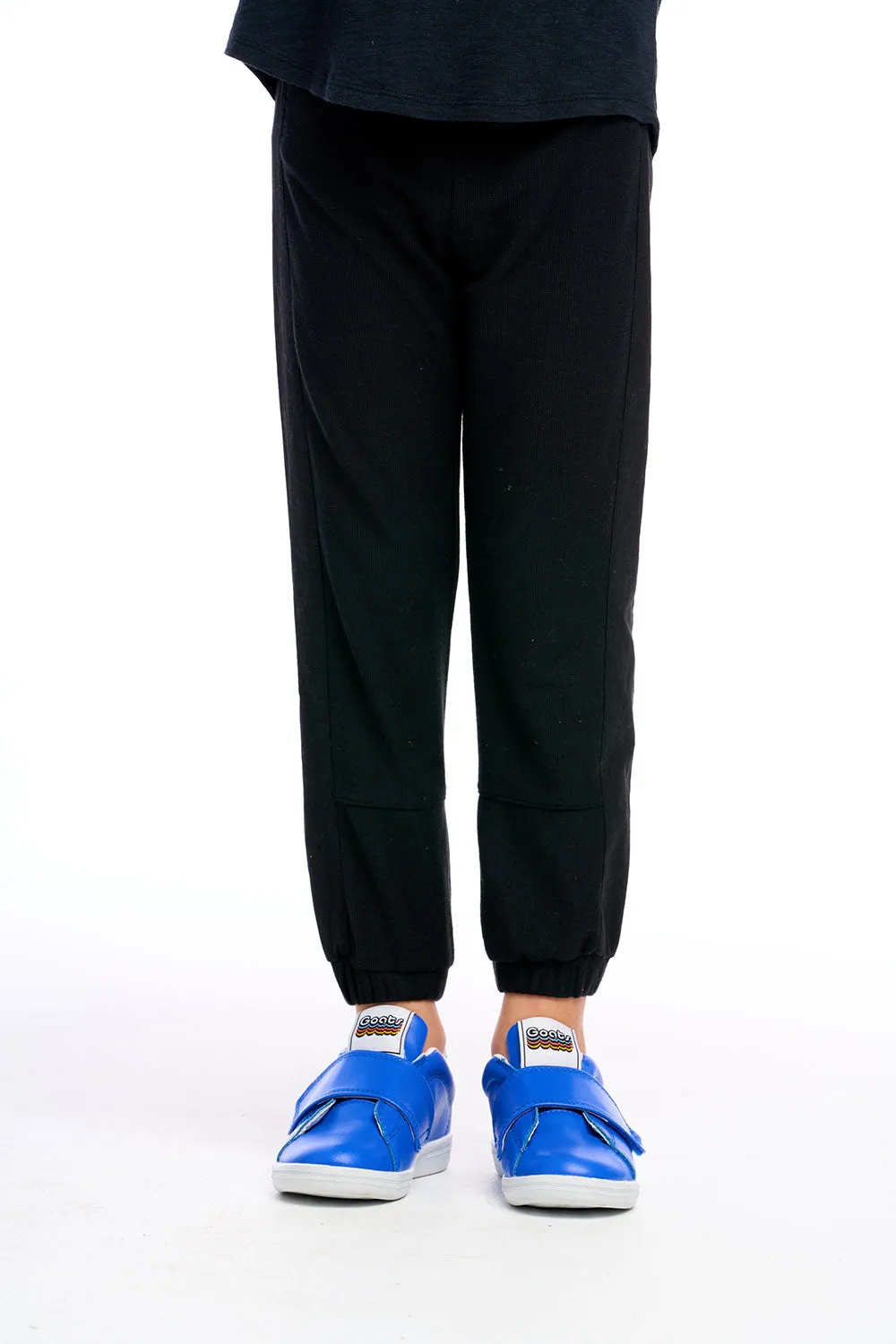 Cozy Knit Poplin Blocked Track Pant