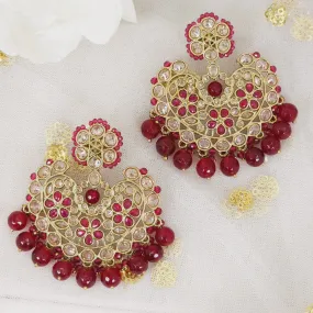 Dilruba Designer Chandbali Earrings