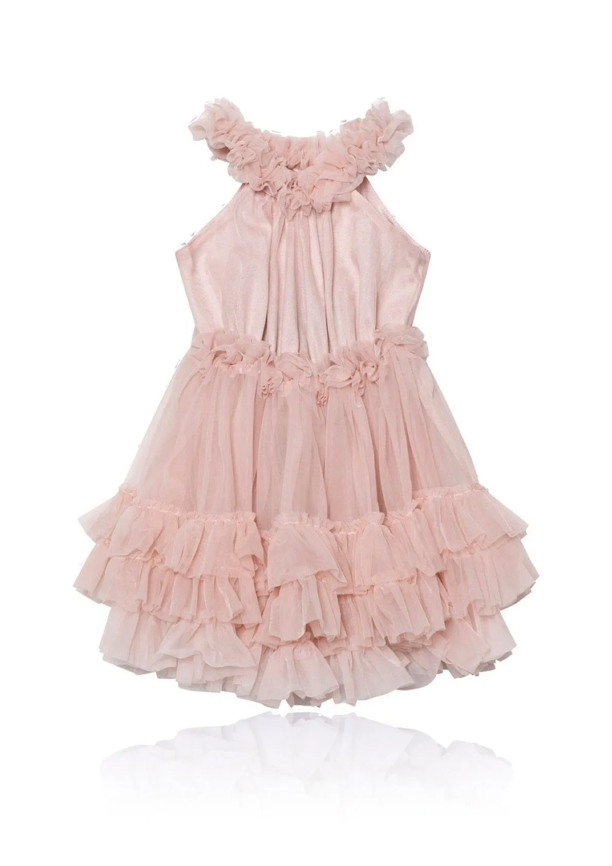 DOLLY by Le Petit Tom ® RUFFLED CHIFFON DANCE DRESS ballet pink