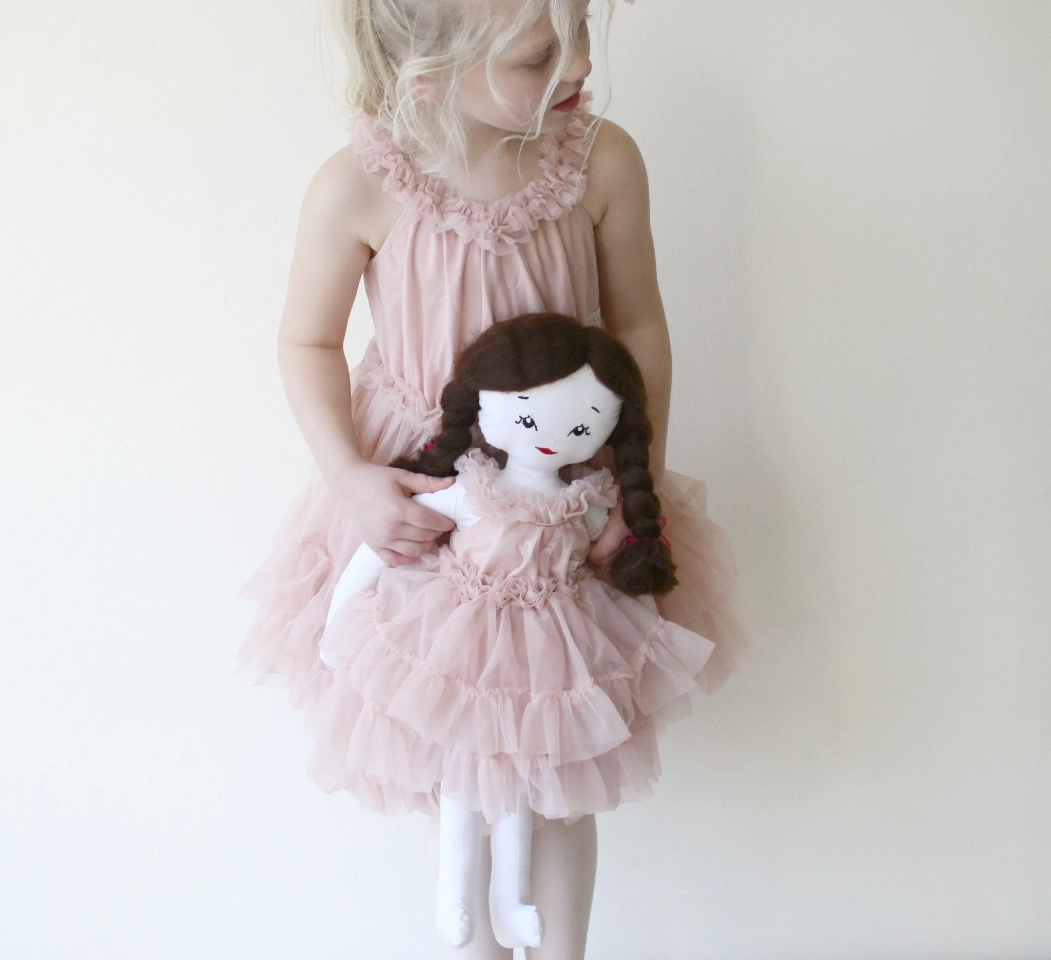 DOLLY by Le Petit Tom ® RUFFLED CHIFFON DANCE DRESS ballet pink