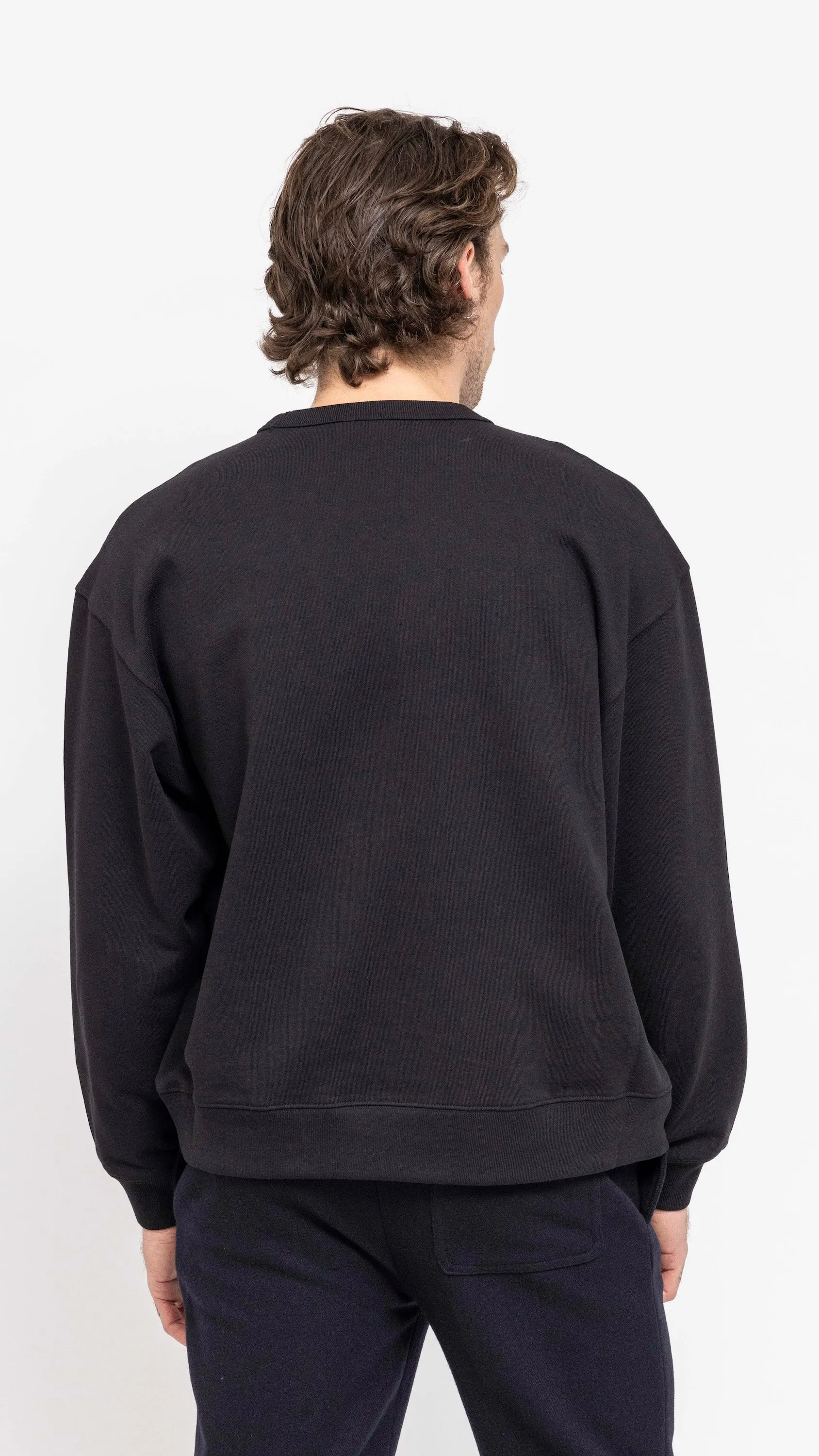 DRIES VAN NOTEN BLACK BOXY HAX SWEATSHIRT