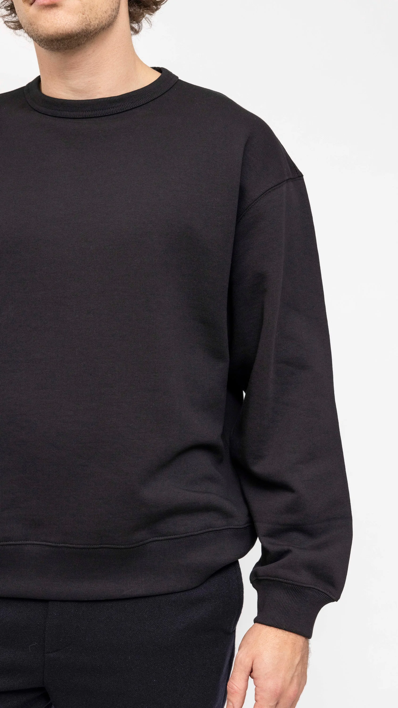 DRIES VAN NOTEN BLACK BOXY HAX SWEATSHIRT