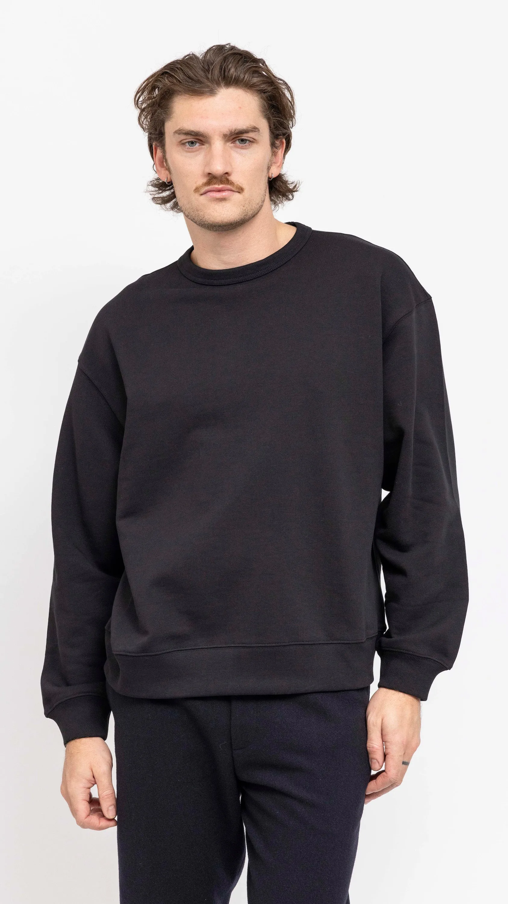 DRIES VAN NOTEN BLACK BOXY HAX SWEATSHIRT