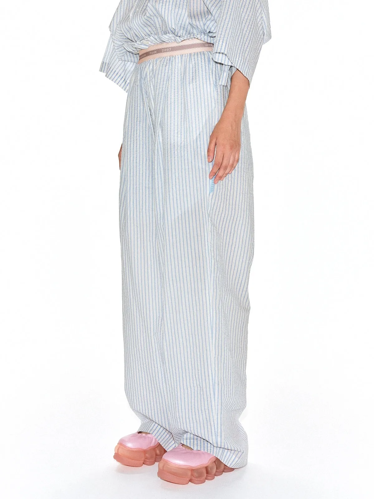 Elastic Pants Stripe / Blue