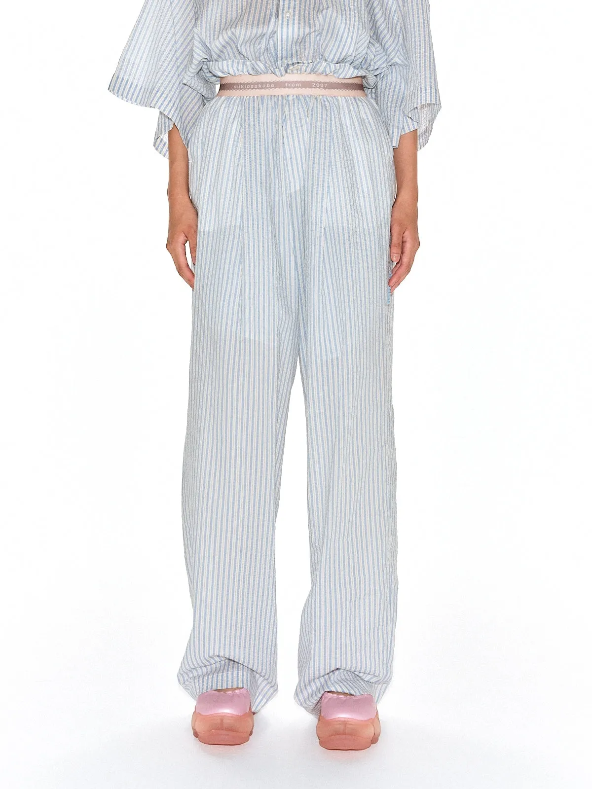 Elastic Pants Stripe / Blue