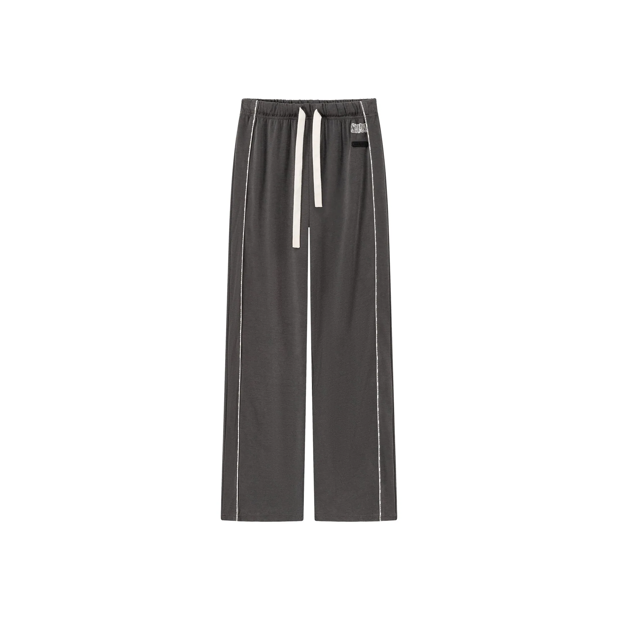 Elastic Waist?Wide Banding Casual Pants