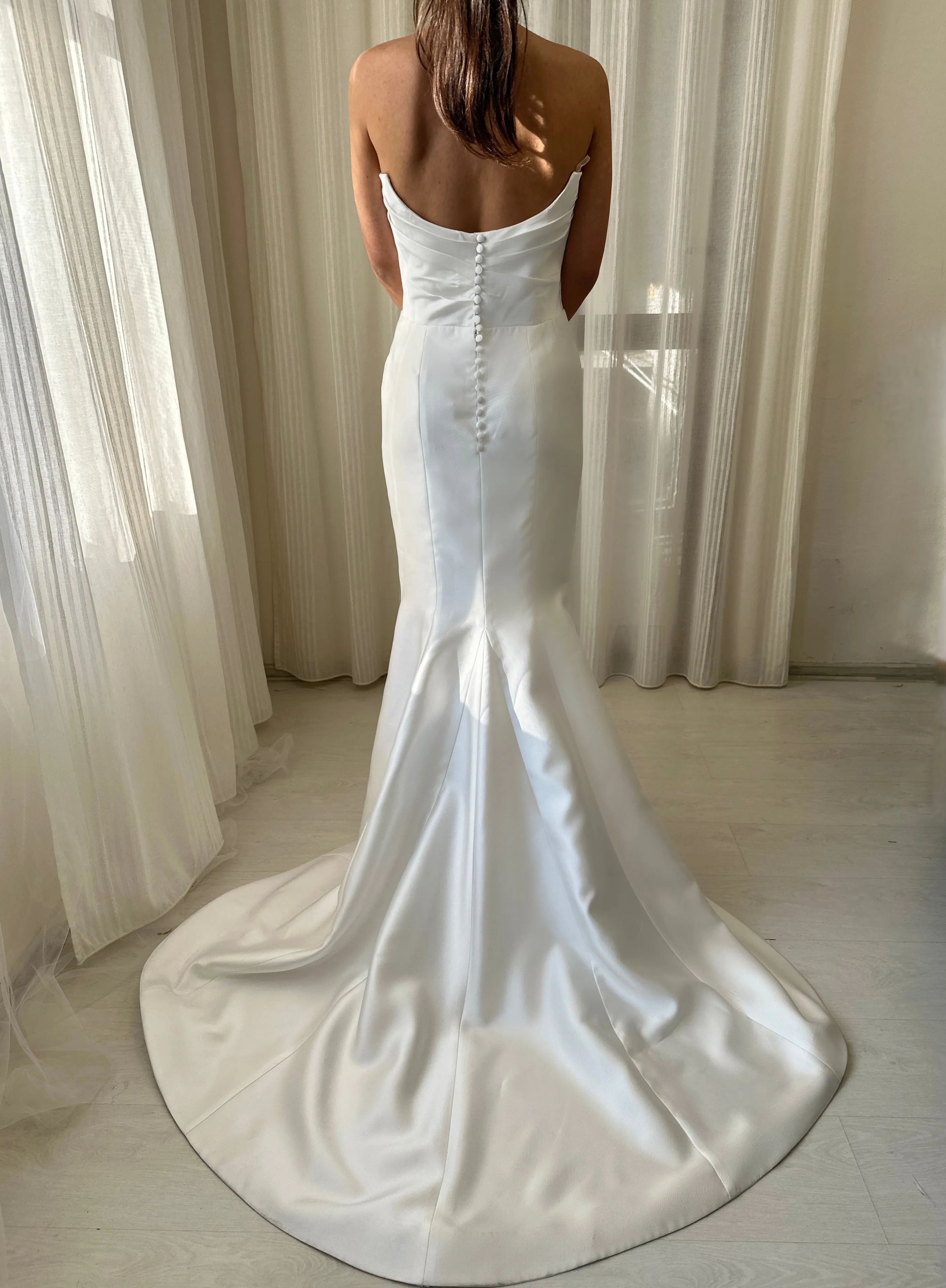 Elegant Mermaid Mikado Wedding Dress Belle