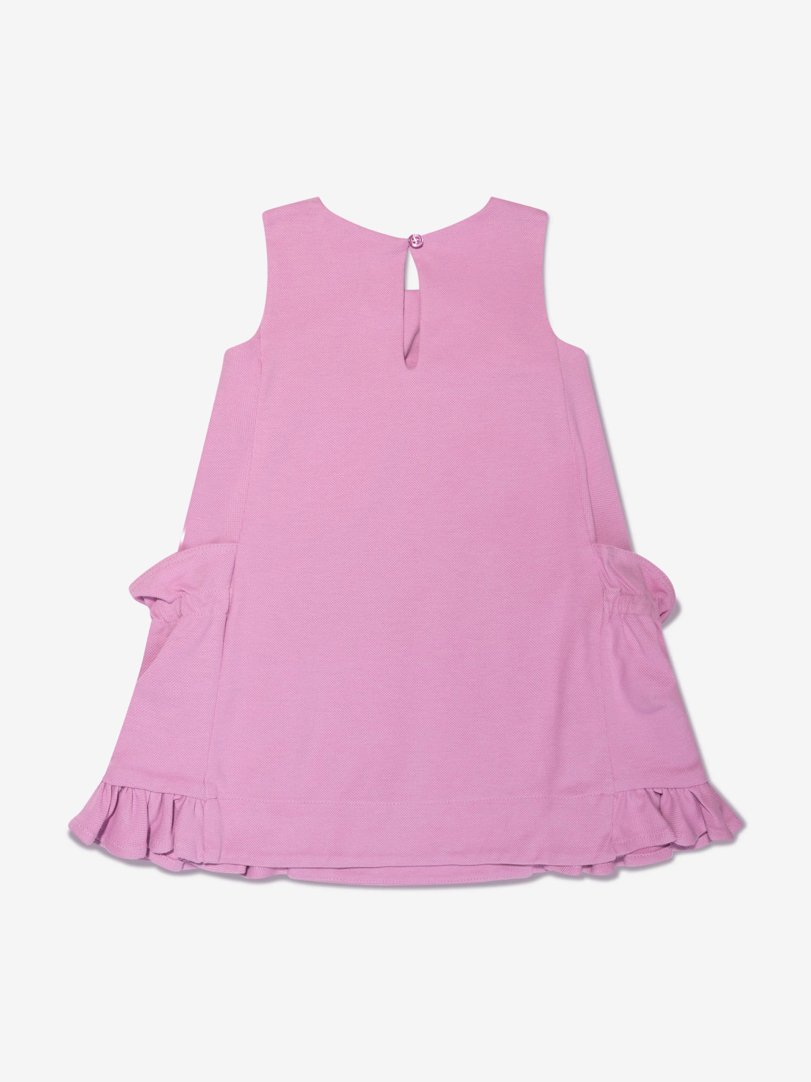 Emporio Armani Baby Girls Frilly Dress In Pink