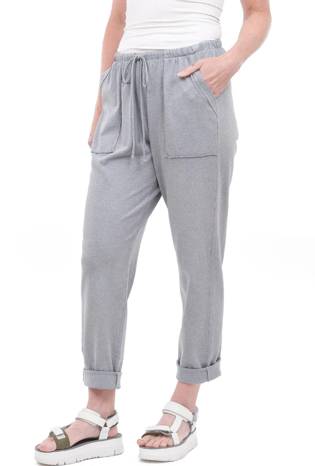 Fenini Drawstring Joggers, Steel