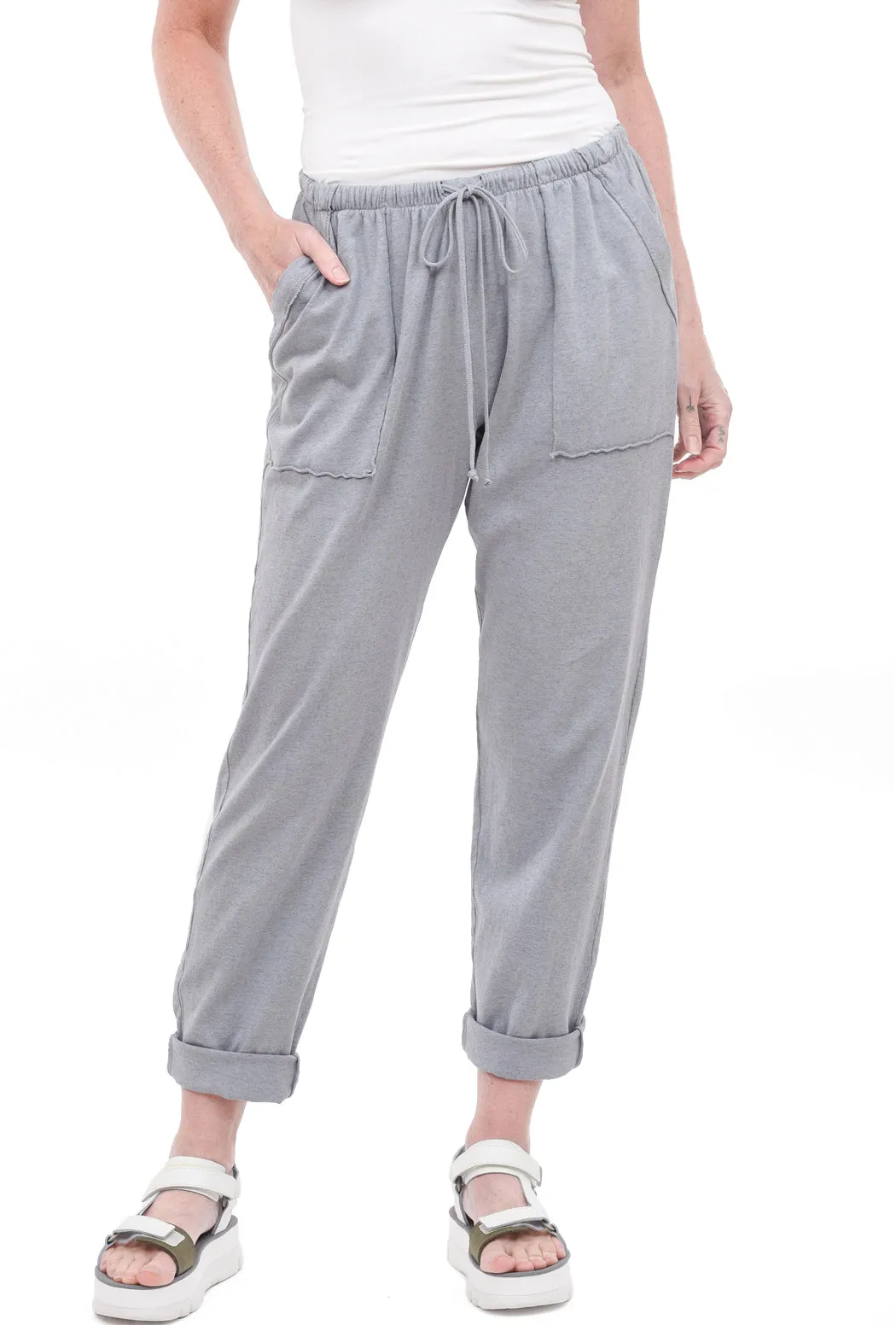 Fenini Drawstring Joggers, Steel