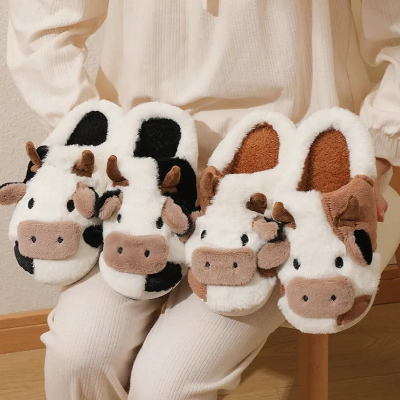 Fluffy Cow Slippers | Cloudy Slippers