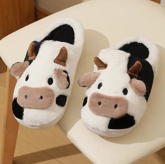 Fluffy Cow Slippers | Cloudy Slippers