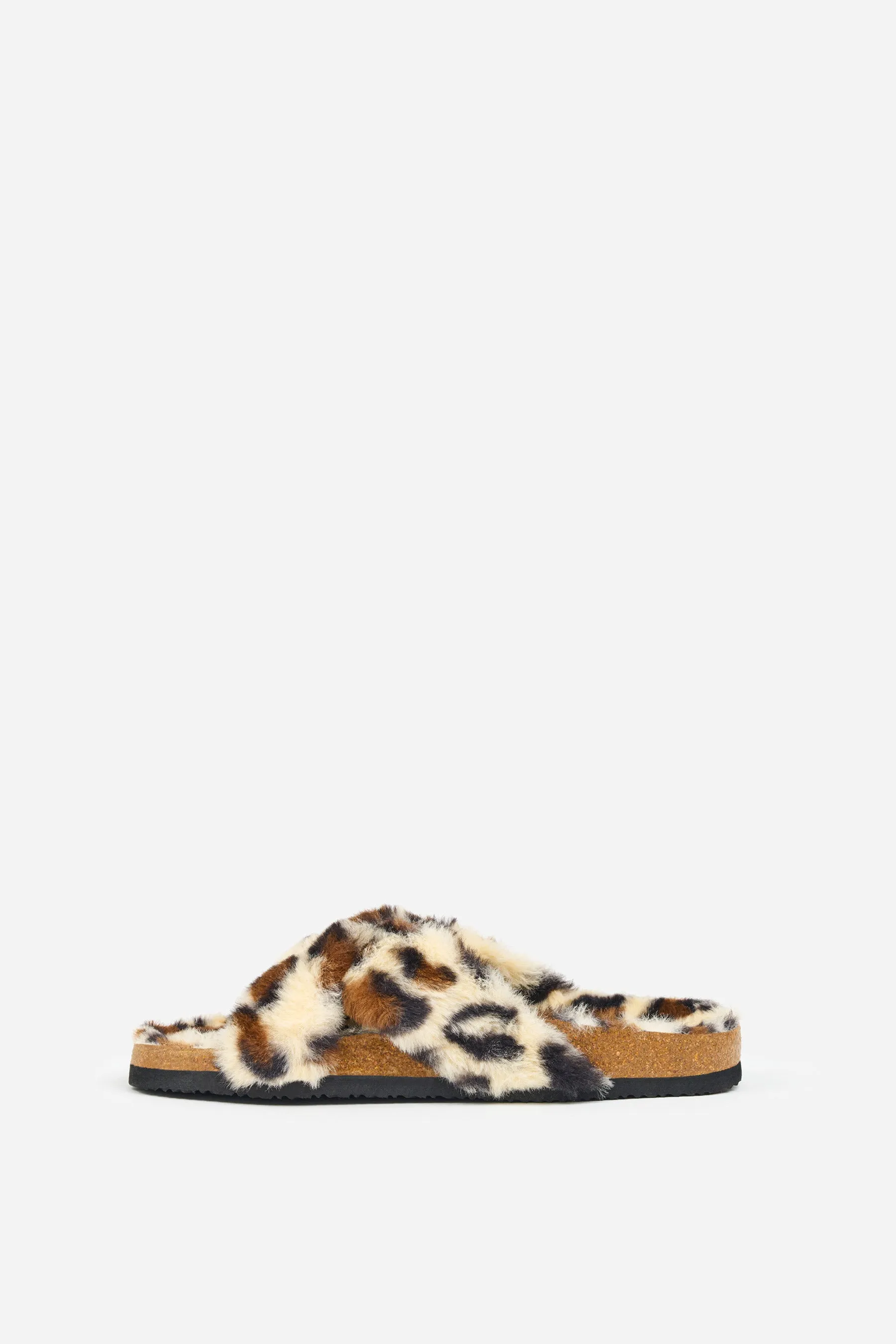 Fluffy Leopard Slippers