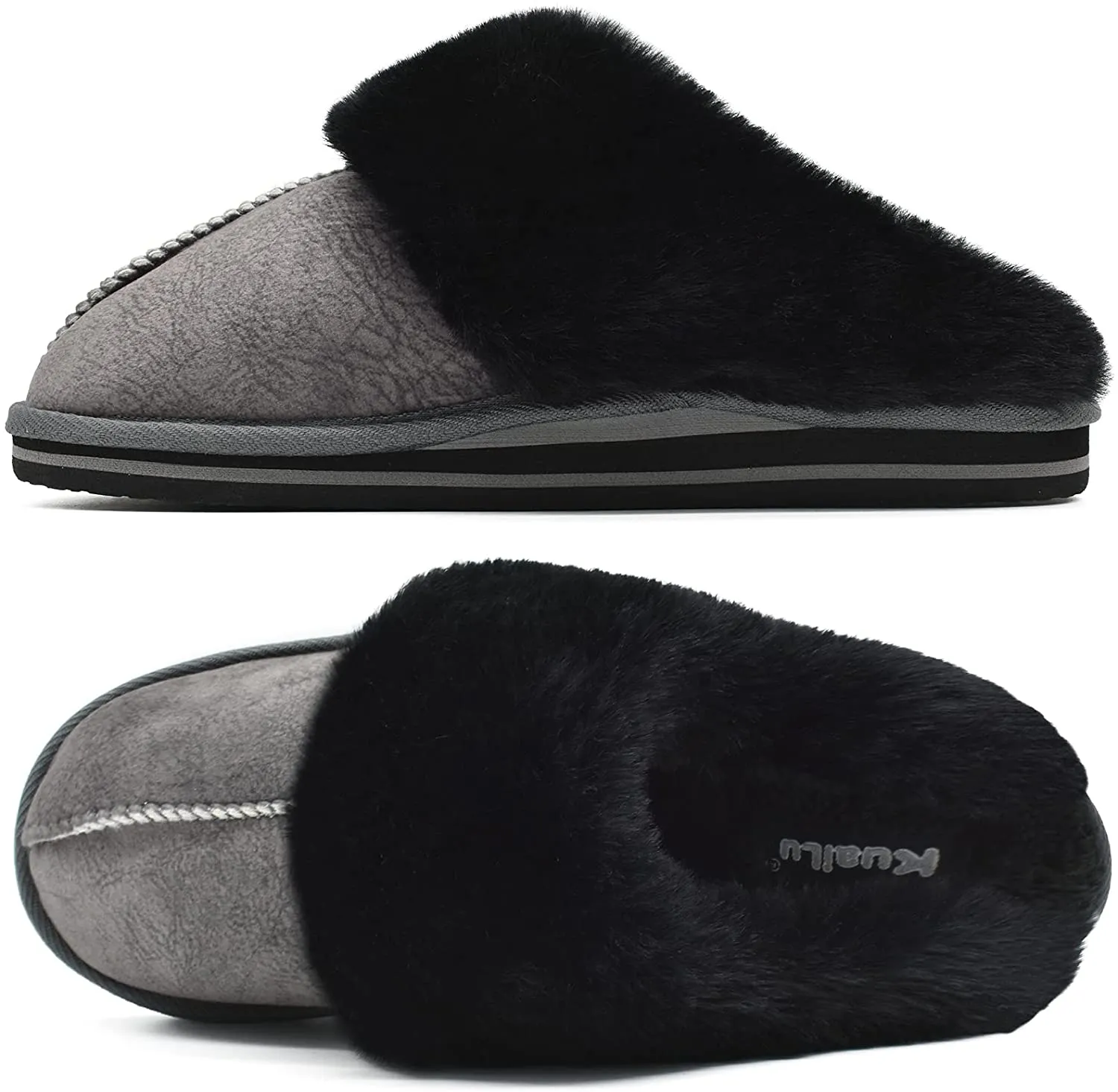 Fluffy Pink Dual Memory Foam Slippers