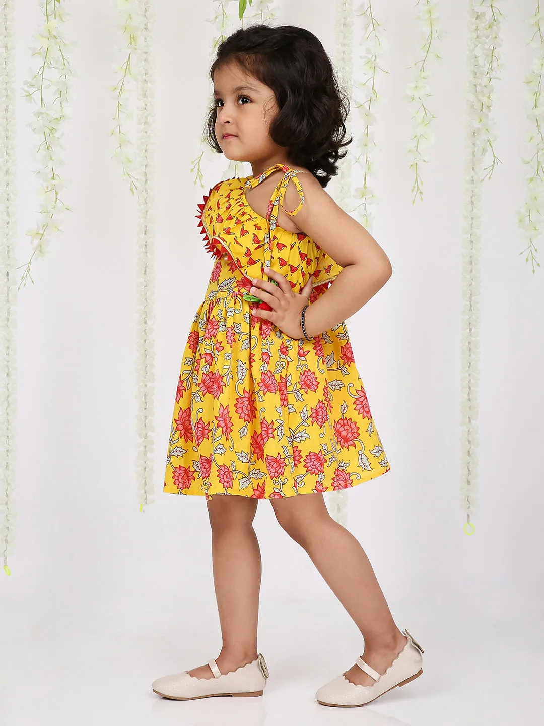 Girl's Lotus Frilly Summer Frock - KID1 Girls