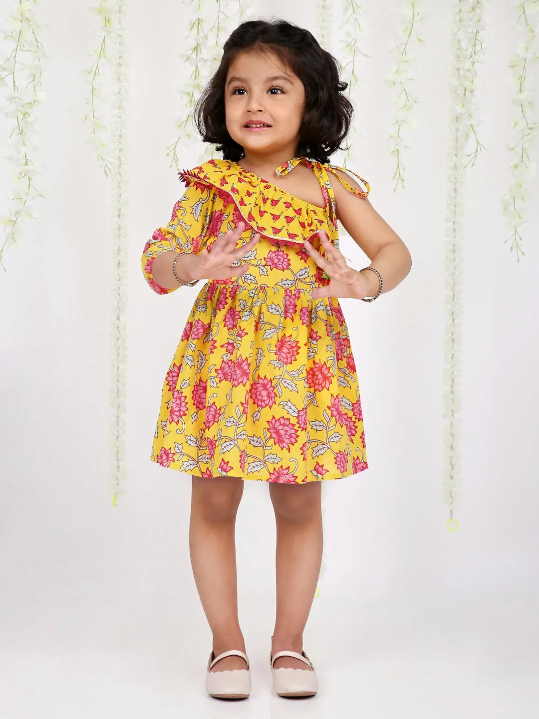 Girl's Lotus Frilly Summer Frock - KID1 Girls