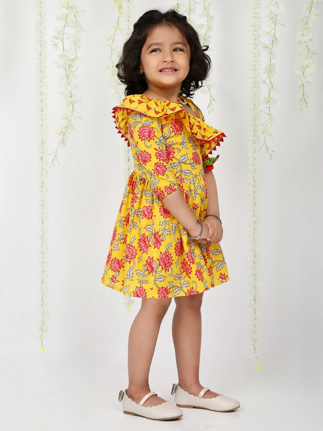 Girl's Lotus Frilly Summer Frock - KID1 Girls