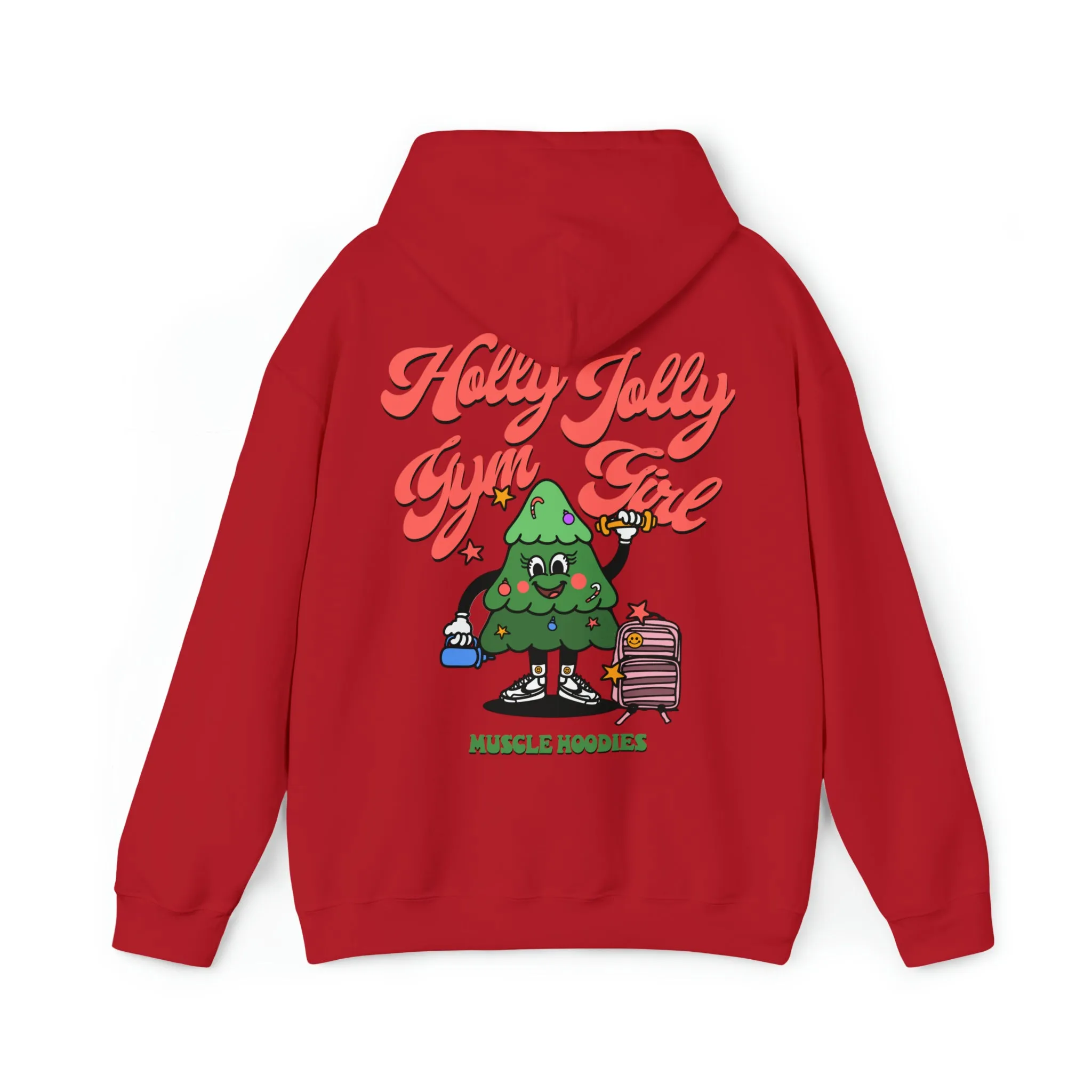 HOLLY JOLLY GYM GIRL- HOODIE