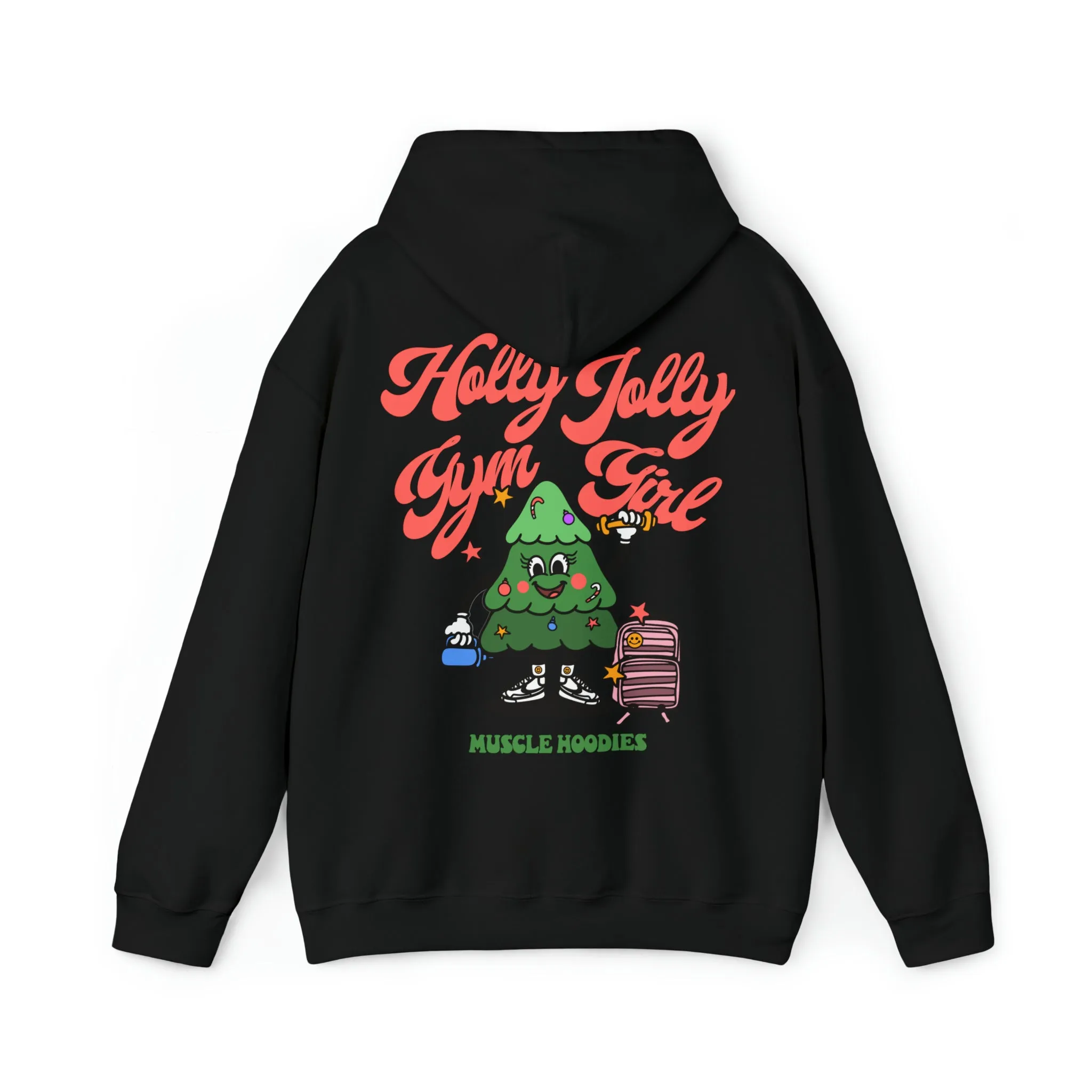 HOLLY JOLLY GYM GIRL- HOODIE