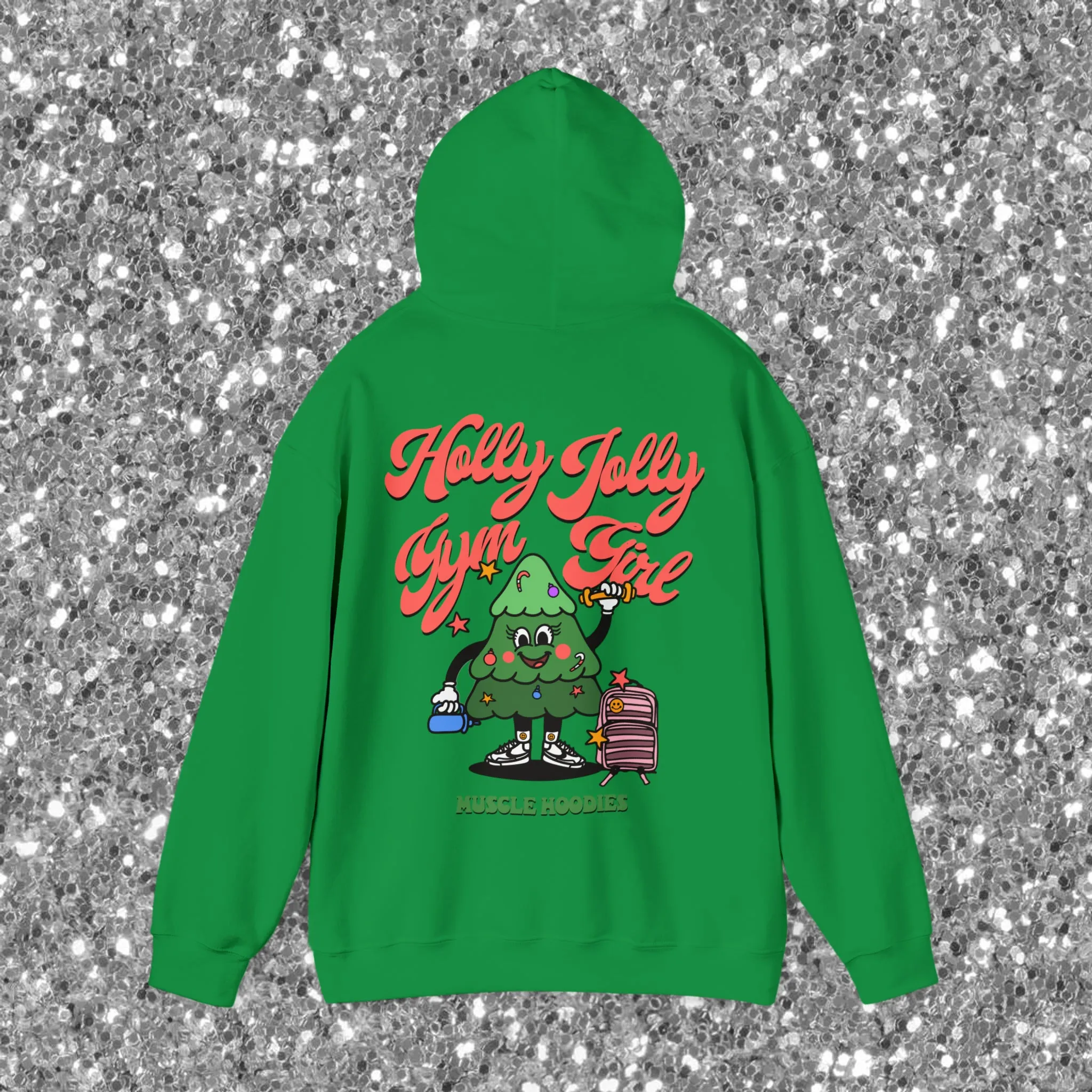 HOLLY JOLLY GYM GIRL- HOODIE