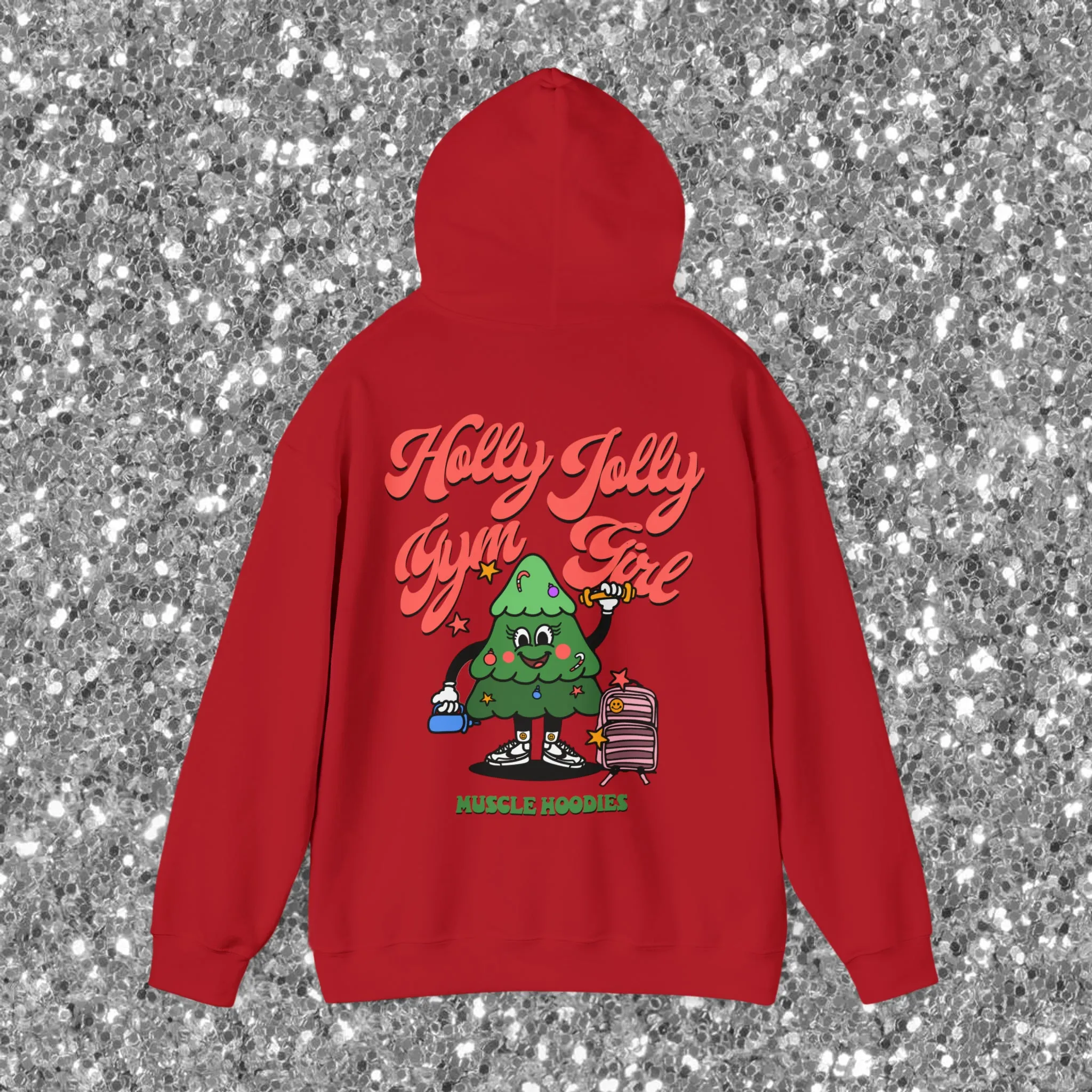 HOLLY JOLLY GYM GIRL- HOODIE