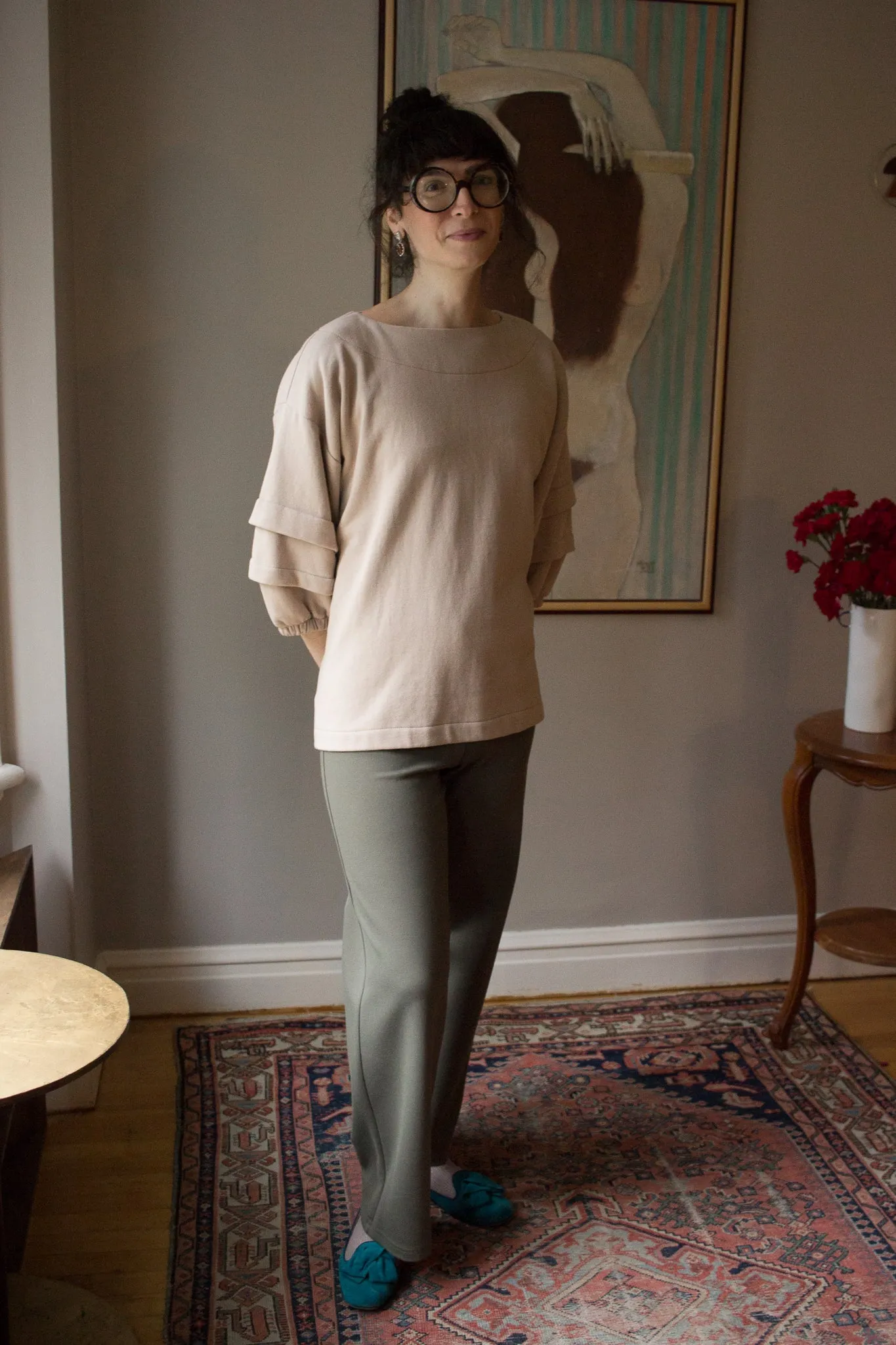 Mercedes Morin Flare Pants (Khaki)