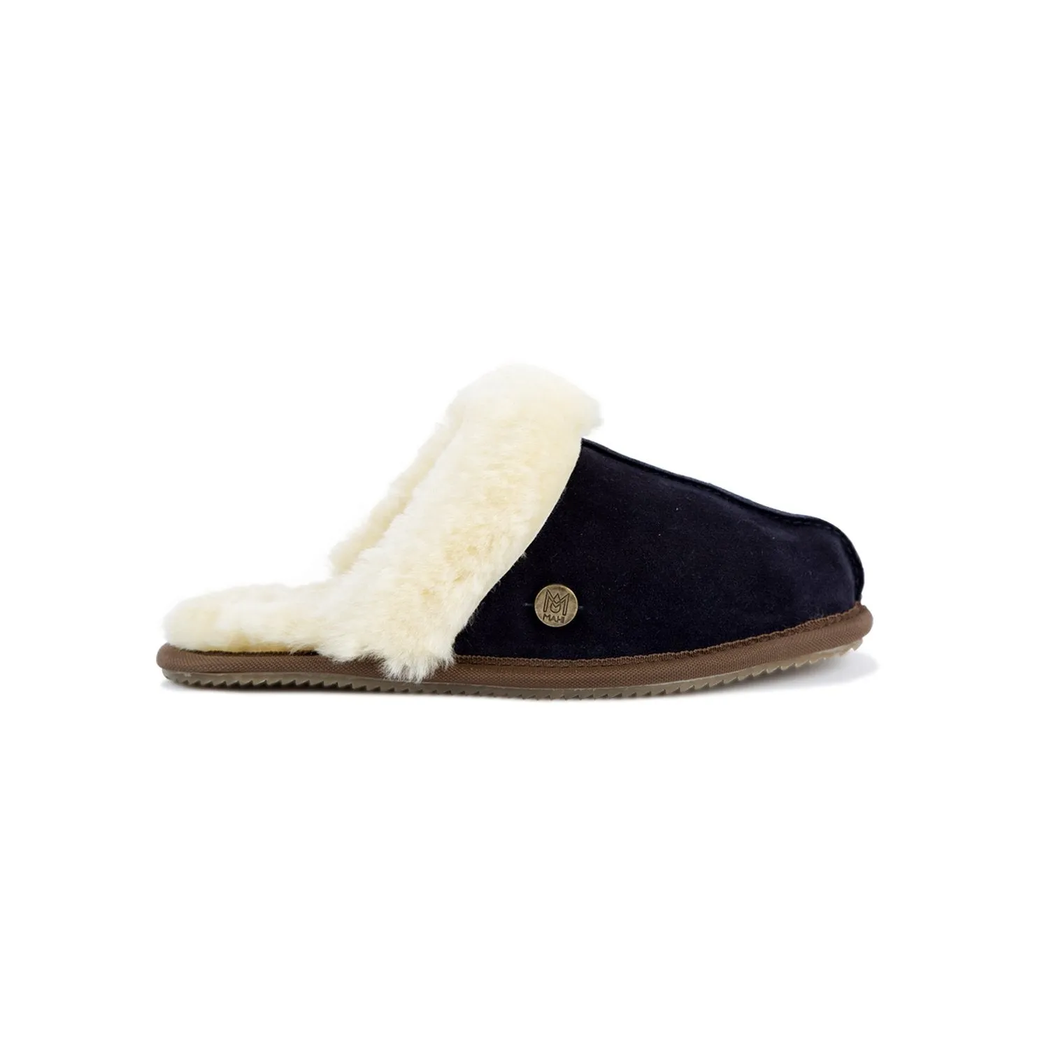 Navy Sheepskin Slippers