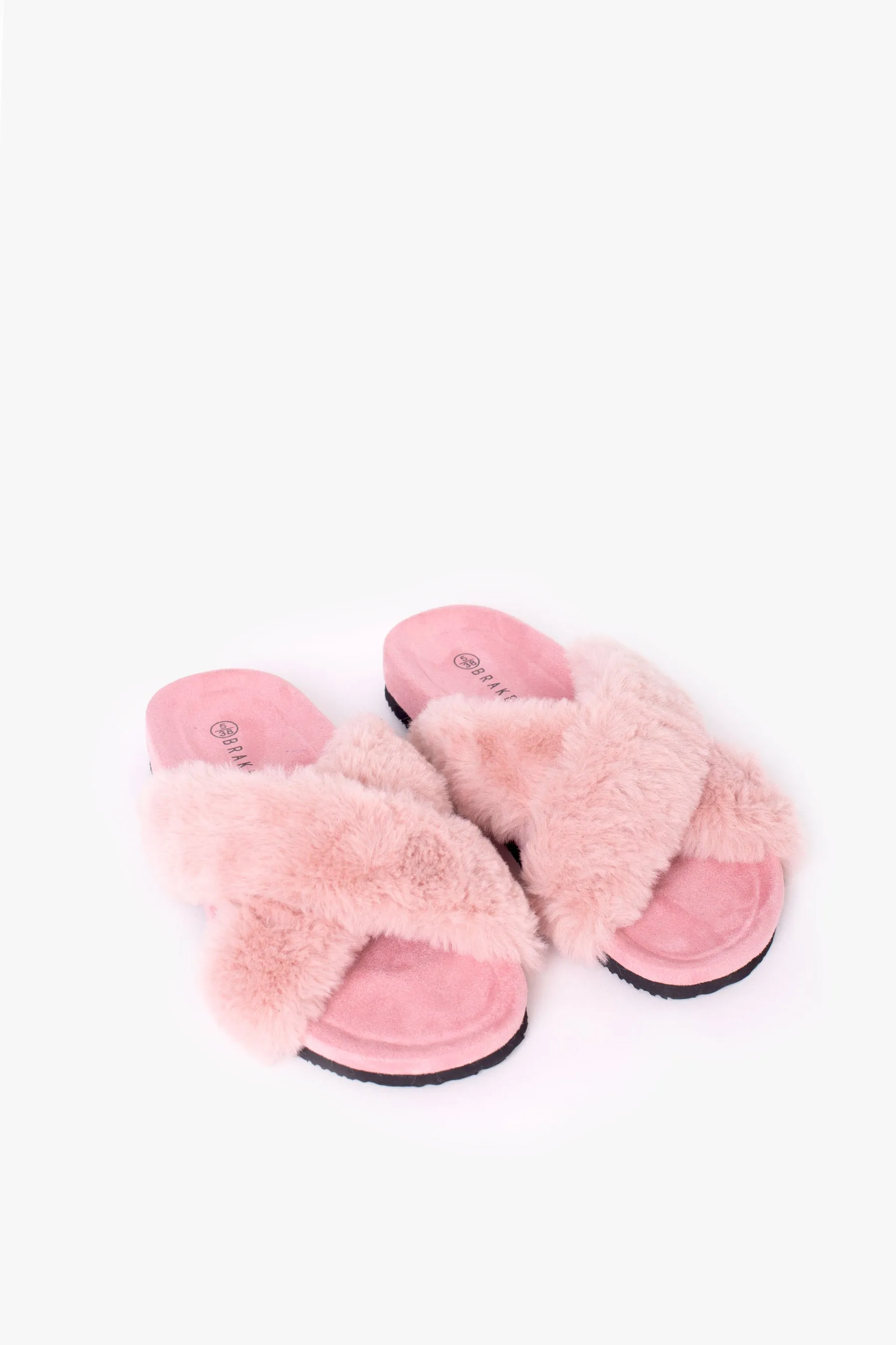 Pink Fluffy Slippers