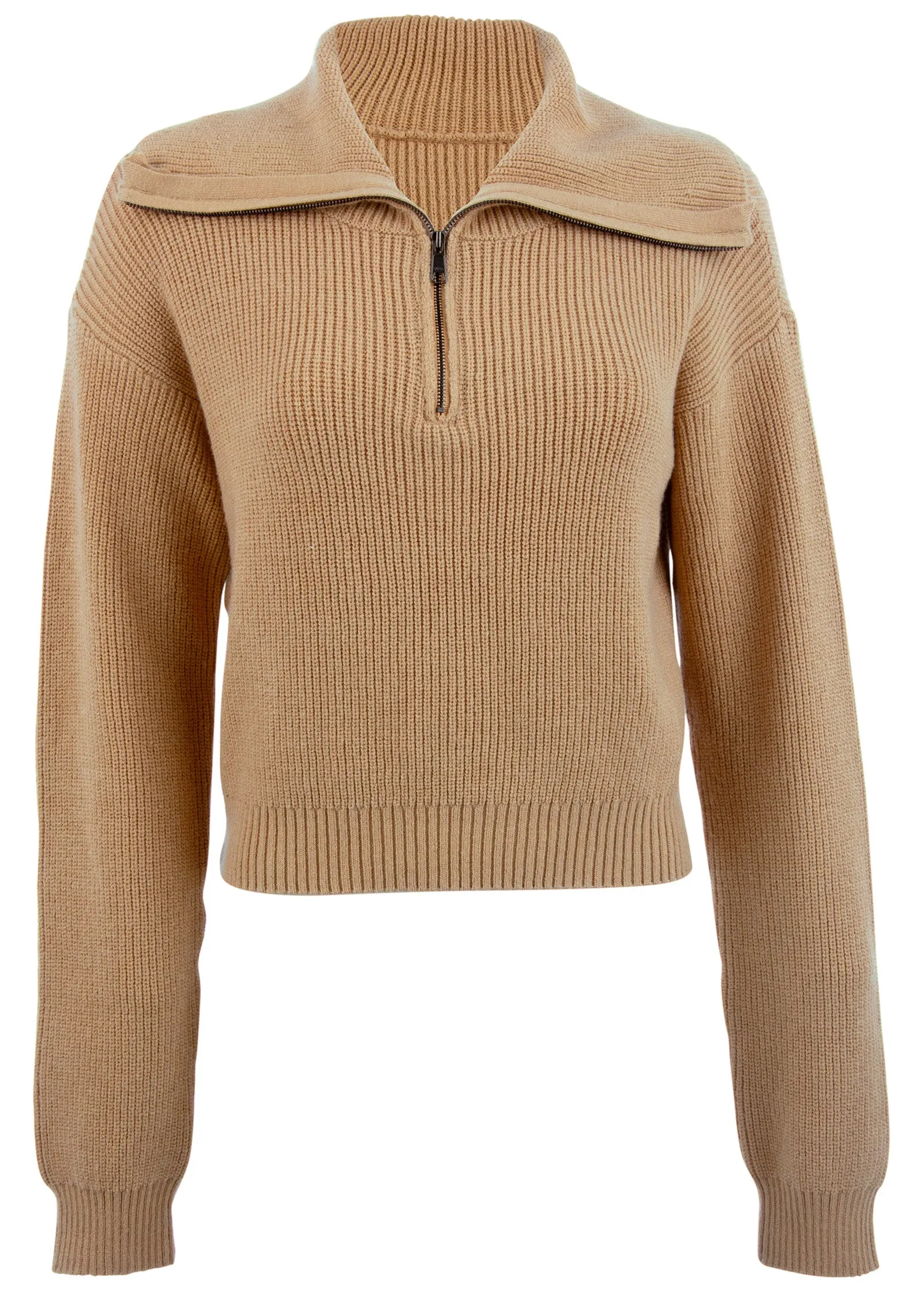 Quarter Zip Pullover - Camel