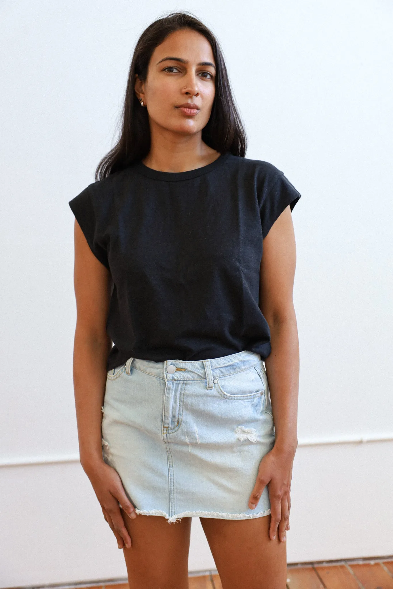 Relaxed Boxy Muscle Hemp Tee