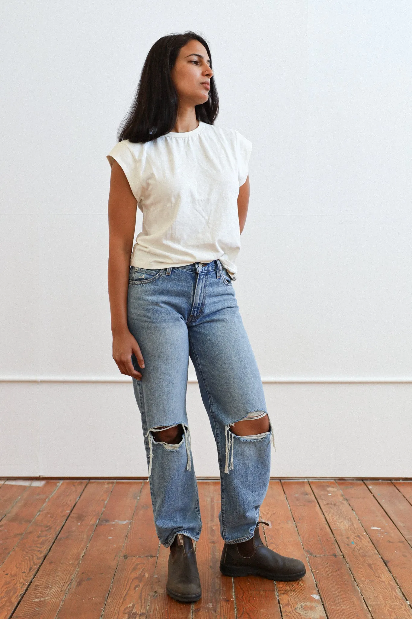 Relaxed Boxy Muscle Hemp Tee