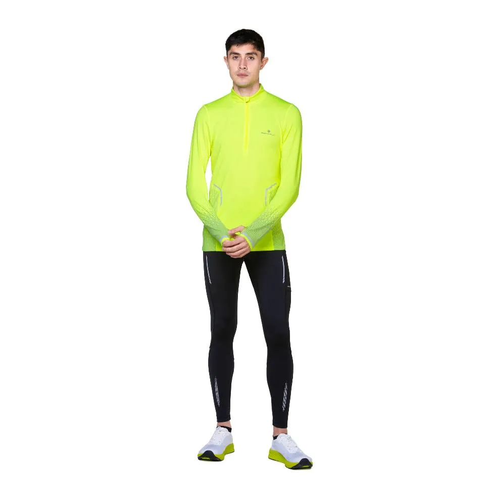 Ronhill Tech Reflect Half Zip (Mens) - Fluo Yellow/Reflect