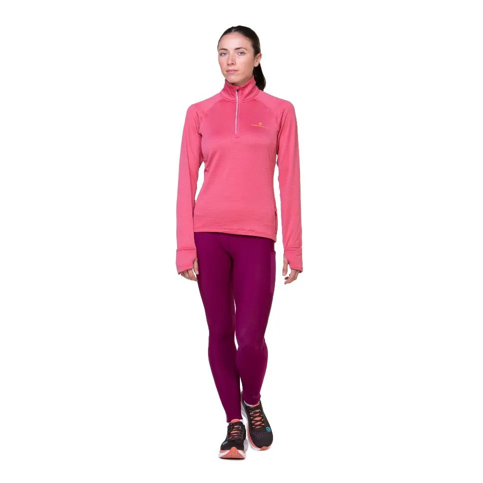 Ronhill Tech Winter Half Zip (Womens) - Salsa/Mango