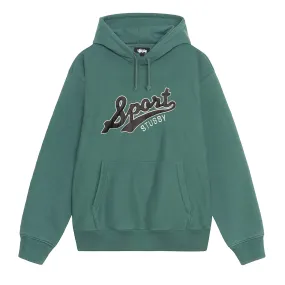 Satin Patch Oversized Hood, Green