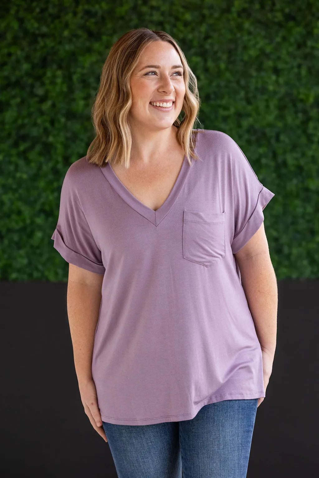 Sierra Pocket Top - Dusty Purple by Michelle Mae