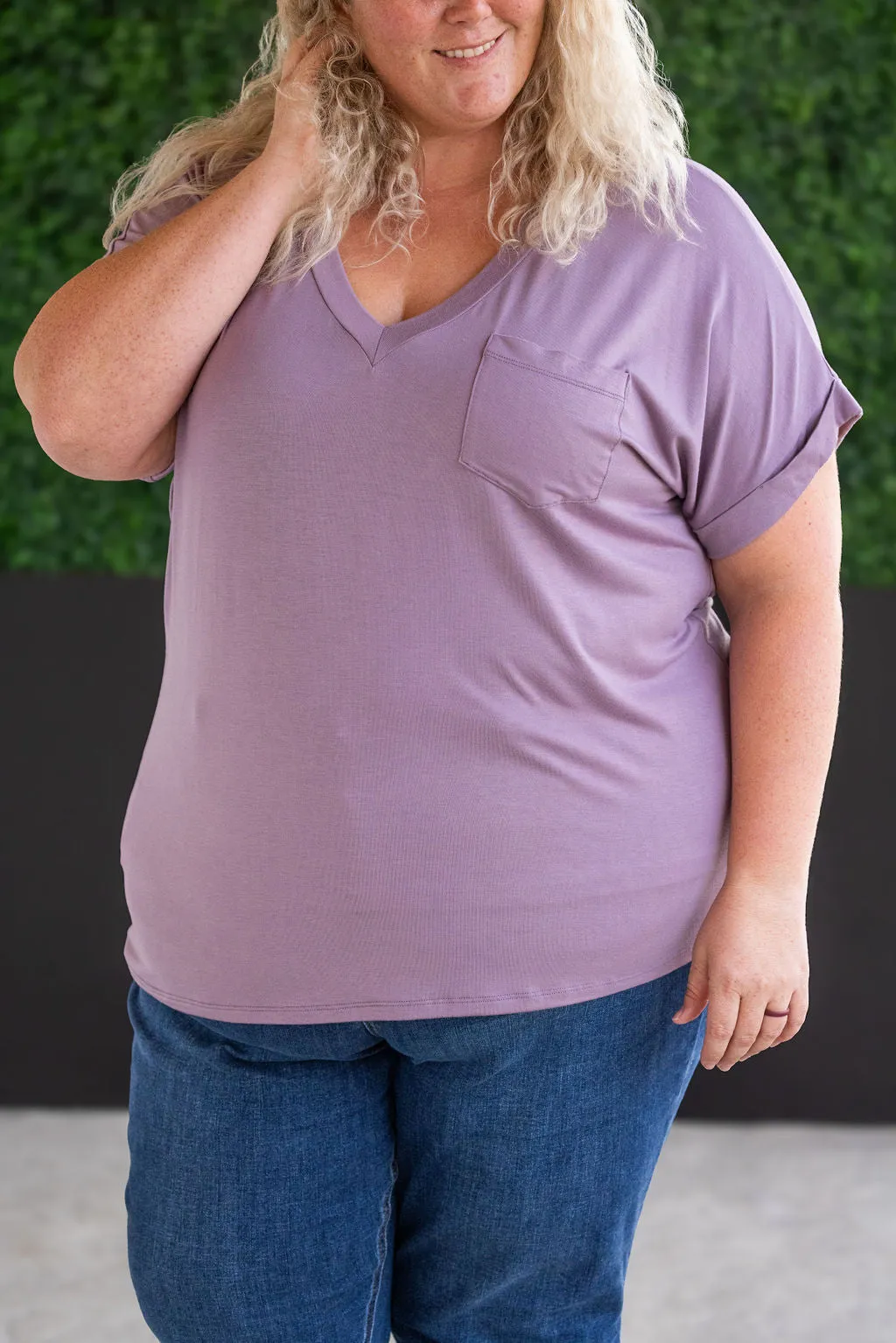 Sierra Pocket Top - Dusty Purple by Michelle Mae