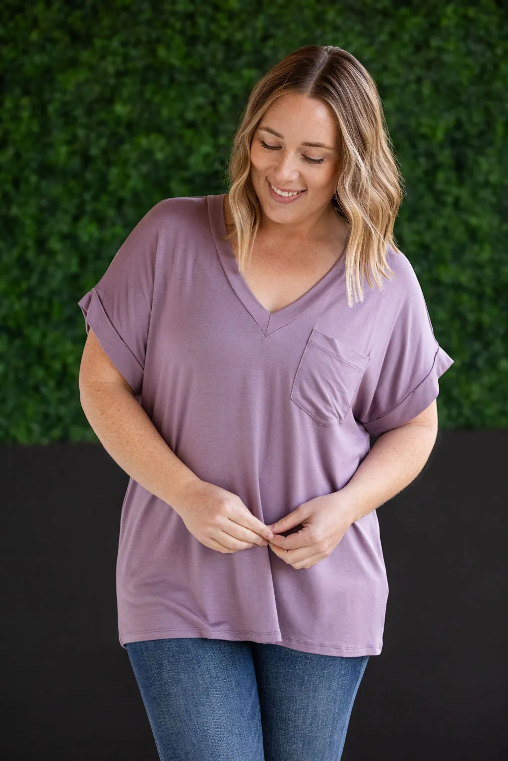 Sierra Pocket Top - Dusty Purple by Michelle Mae